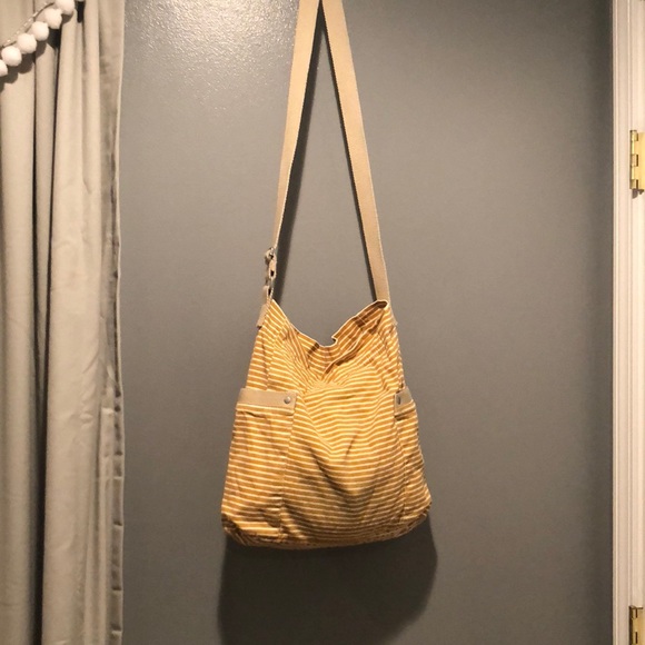 Mossimo Supply Co. Handbags - Mossimo Yellow Striped Crossbody Bag
